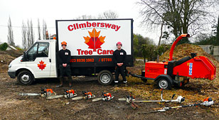 Climbersway Tree Care team and equipment
